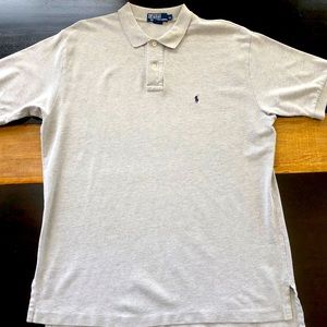 Classic polo shirt by Ralph Lauren is made from a highly breathable cotton mesh.